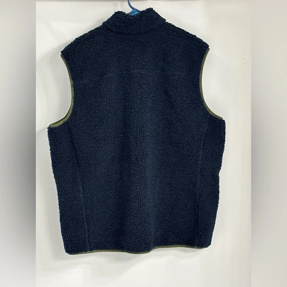Orvis Dark Blue Sherpa Fleece Vest